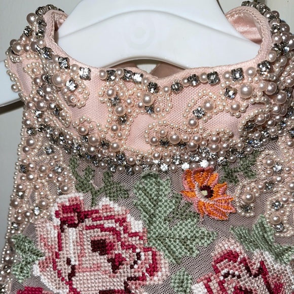 *WORN ONCE* Sherri Hill Blush 2-Piece Prom Dress *willing to take rsnble offers* - Picture 6 of 16